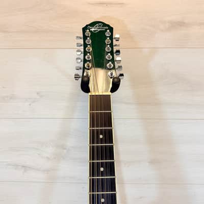 Oscar Schmidt OD312CE 12-String Cutaway Acoustic-Electric Guitar Green Burst w/ Hard Case 2019 image 5