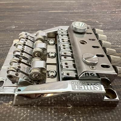 Unused ANSWER SHIFT-2001 Roller Saddle Tremolo Bridge Chrome w/ Locking Nut image 5