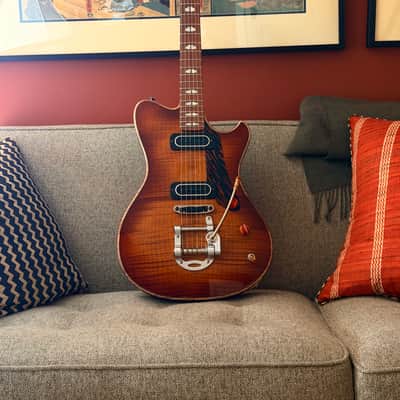 Powers Electric A-Type Select - Sweet Tea Burst - PF Pickups image 2