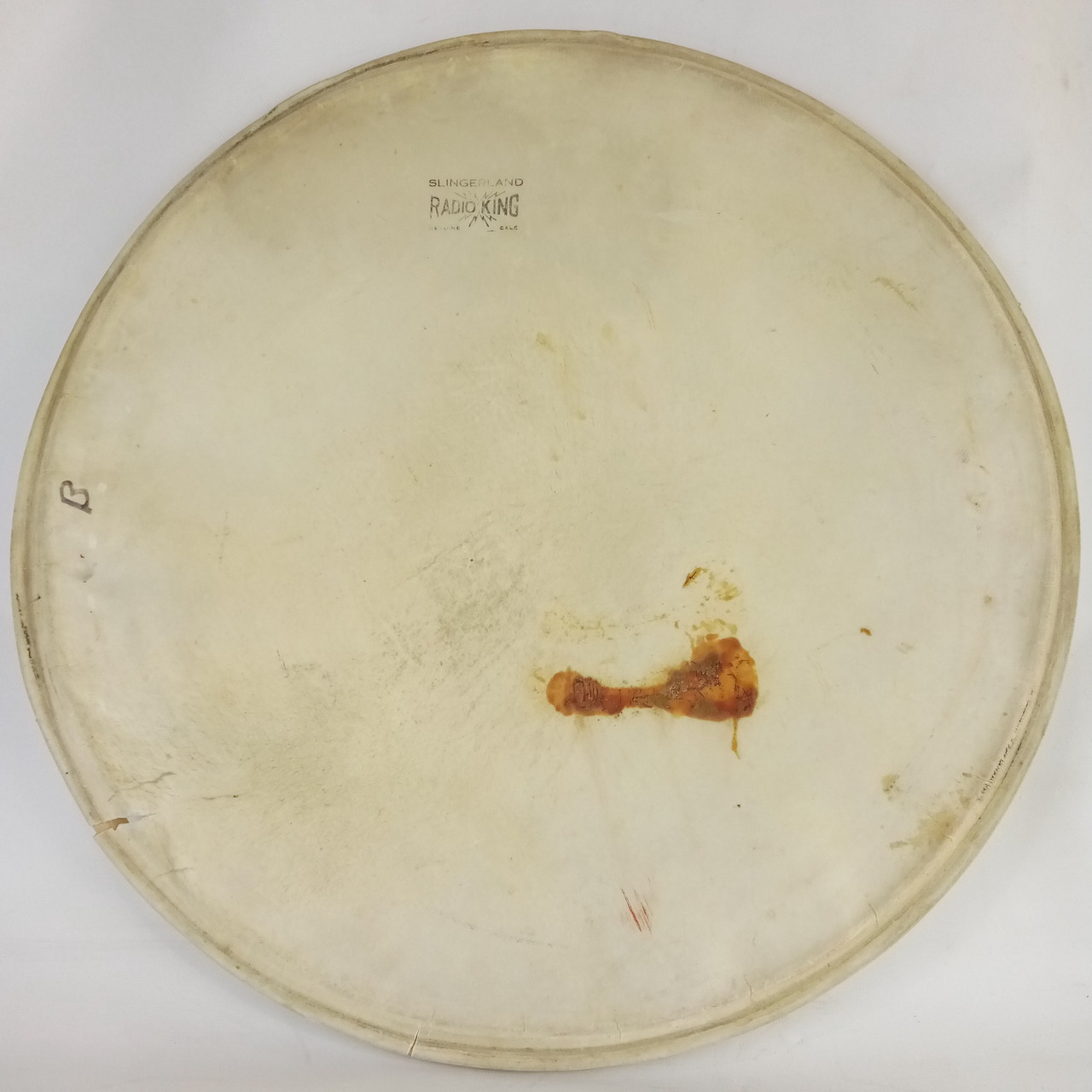 Slingerland 18"Floor Tom/Bass Drum Calf Skin Head Radio King Vintage 40s-50s USA — main photograph