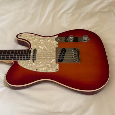 Vintage 2005 Fender American Deluxe Telecaster Rosewood Fretboard - Cherry Sunburst - Free Pro Setup image 5