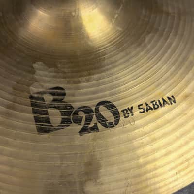 1980s Sabian B20 14" Hi-Hat Pair image 5