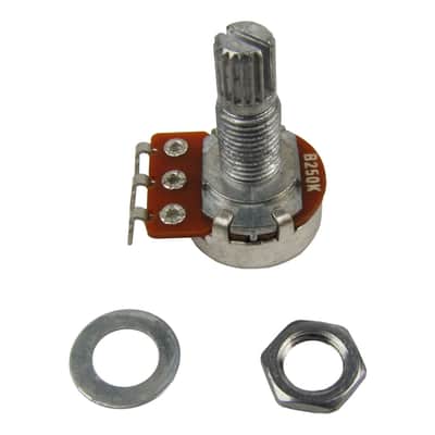 Musiclily Metric Mini Size 18mm Split Shaft Linear Taper B250K Guitar Pot Potentiometers (Pack of 2) image 3