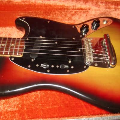 Vintage Original 1976 Fender Mustang - Sunburst Clean with Original Case image 8