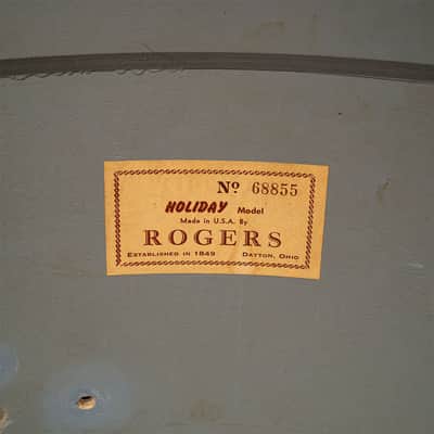 Vintage Rogers Gold Sparkle 20x14 Kick Drum Shell Only Dayton Grey Interior image 7