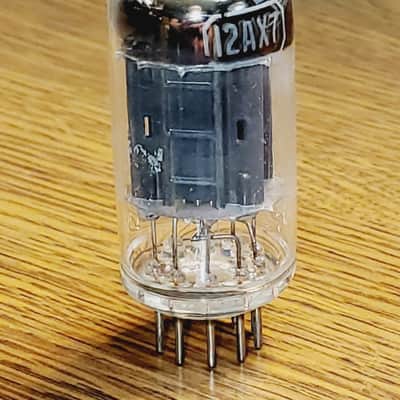 12AX7 RCA Black Plate rectangle/angle getter MaxiPreamp2/TV7 Tested (1)Tube Lot image 1