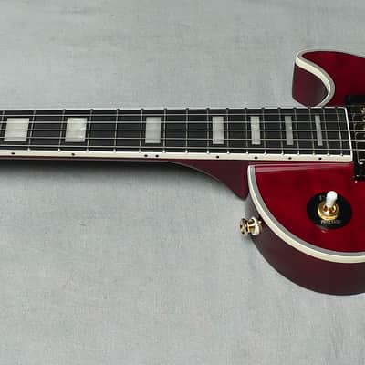 Epiphone Alex Lifeson Les Paul Custom Axcess Quilt - Ruby image 11