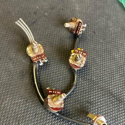 1988-90 Gibson Les Paul Pots-Input Jack Wiring Harness image 2