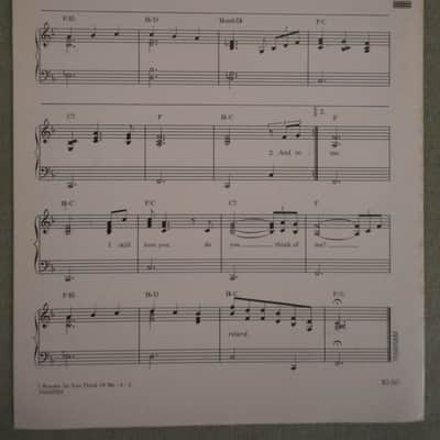 Keith Whitley "(I Wonder) Do You Think of Me" Sheet Music 1986 image 2