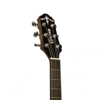 Crafter WF G-MAHO CE Anniversary MAHO Series Grand Auditorium Cutaway Solid Spruce Top Mahogany Neck 6-String Acoustic-Electric Guitar w/Gig Bag image 9