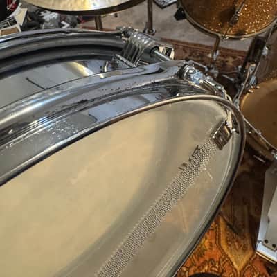 Ludwig No. 405 Aluminum Piccolo 3x13" 6-Lug Snare Drum with Keystone Badge 1968 - 1969 Chrome-Plated image 13