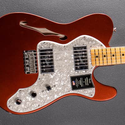 Fender American Vintage II 1972 Telecaster Thinline - Candy Apple Red image 1