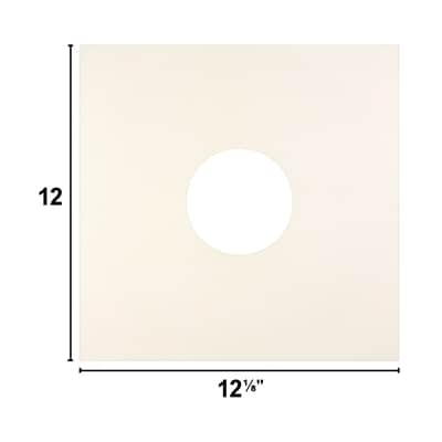 (50) 12" PREMIUM 29# IVORY Paper Vinyl LP Record Album Inner Sleeves ARCHIVAL image 9