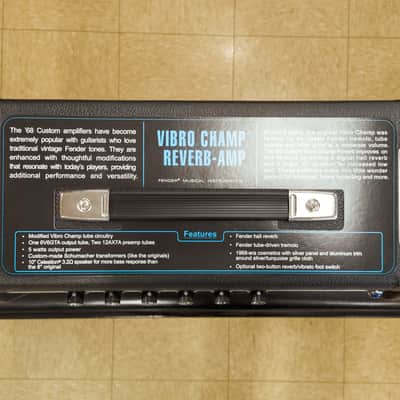 Fender '68 Custom Pro Vibro Champ Reverb 5-Watt 1x10" Guitar Combo image 6