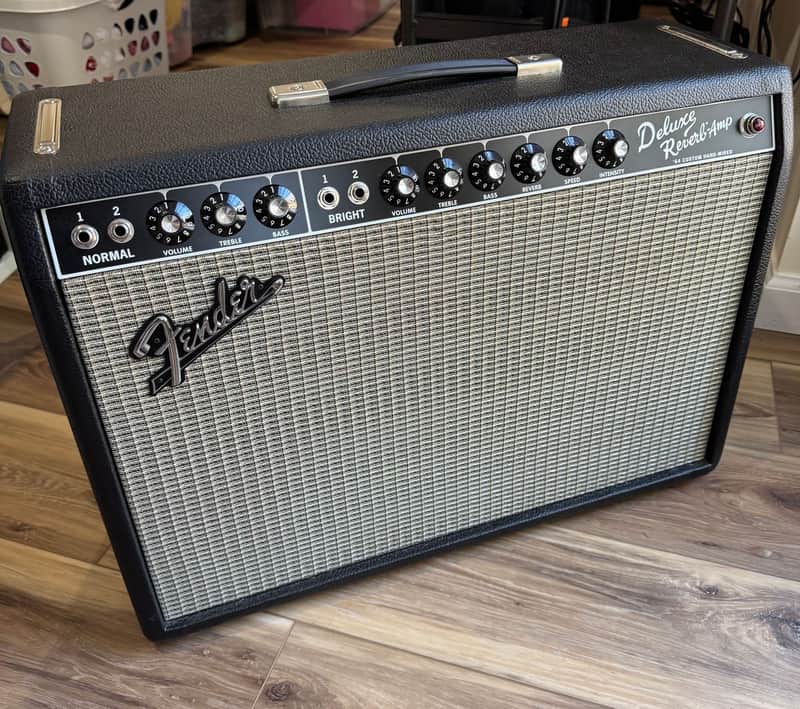 Fender '64 Custom Deluxe Reverb Handwired 20-Watt 1x12" Celestion Neo Creamback Guitar Combo image 1