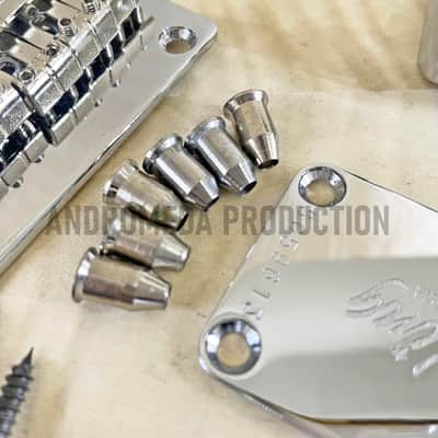Genuine Hardtail Bridge guitar Sterling by Music Man Valentine JV60 Complete set kits (rare items) image 10