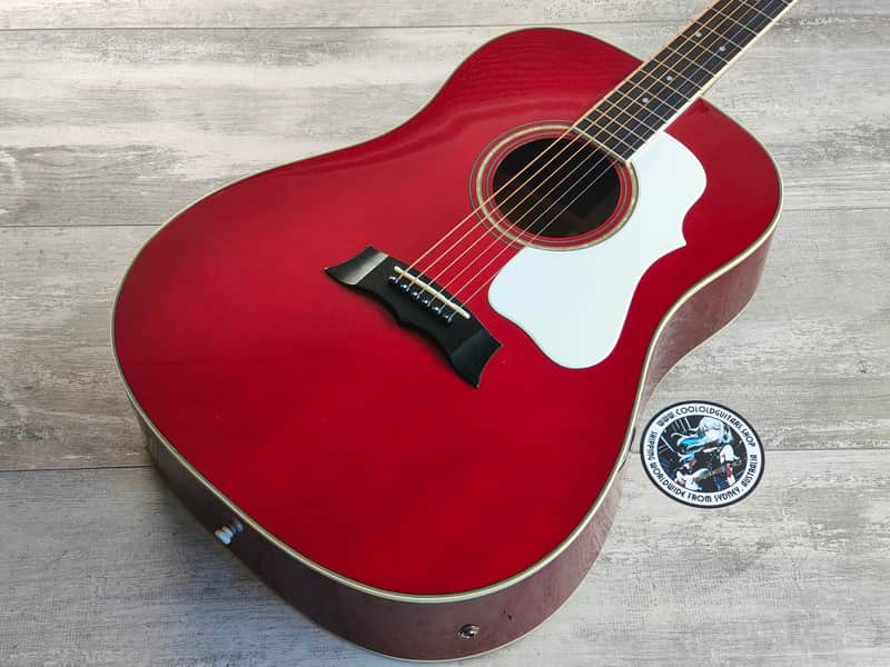 Morris G-35WR Electric Acoustic Guitar w/Pickup (Wine Red) | Reverb
