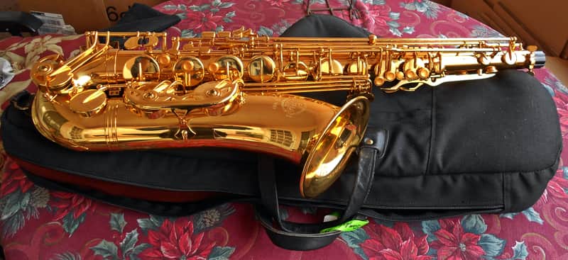 TaiShan Winds Model 7000 Professional Tenor Saxophone Gold-Lacquered Brass image 1