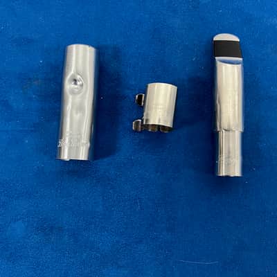 Used Berg Larsen London England 95 2 M Metal Tenor Sax Saxophone Mouthpiece with Original Cap & Ligature image 1