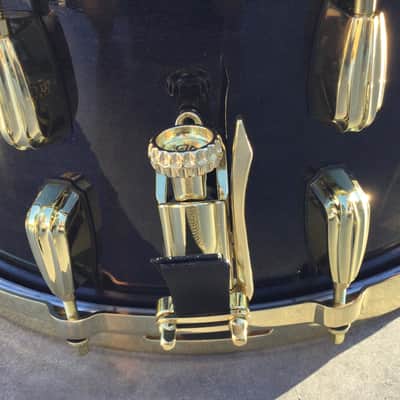 Scott’s Custom Drums 7”x14” maple single ply steambent snare drum “Slingerland radio king tribute” 2025 - Ebony stain lacquer image 5