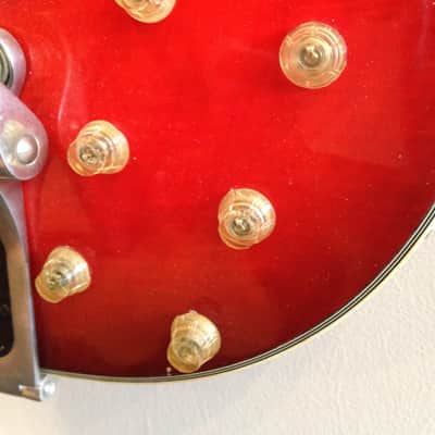 Silvertone by Harmony 1454 Archtop Electric DeArmond, Bigsby 1964 Sunburst Airline image 8