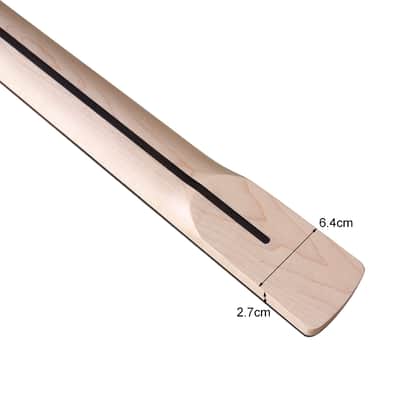 4 String Canada Maple Bass Neck ,20-Fret right hand image 5
