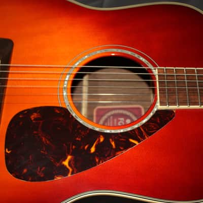 Yamaha FG730S Dreadnought Solid Sitka Top / Rosewood Acoustic Guitar 2008 Cherry Burst image 3