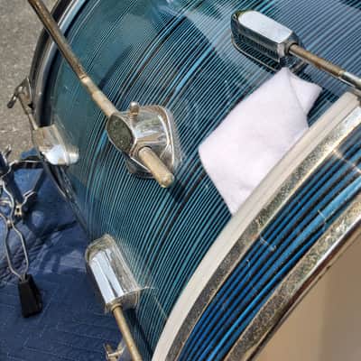 Tempro (pearl) Vintage MIJ 1960s - Blue Strata three piece image 19
