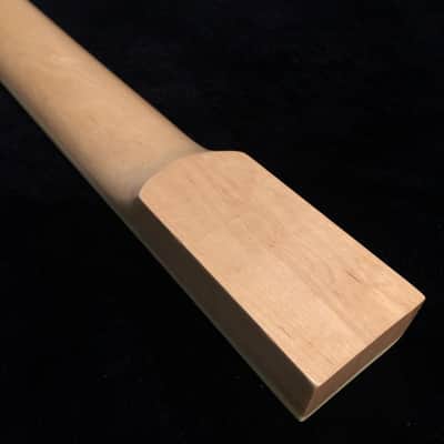 Les Paul Replacement NECK - 22 Fret MAPLE/ROSEWOOD - Binding - Pearl Block Inlay image 5