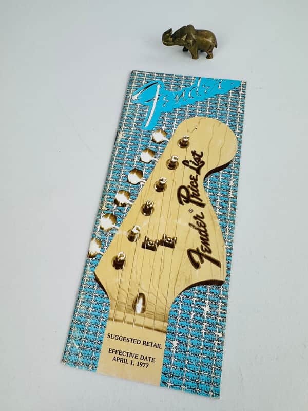Fender Suggested Retail Price List 1977 image 1