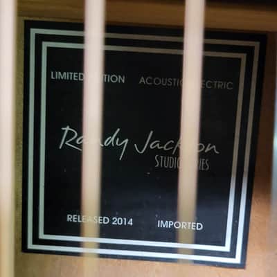 Used Randy Jackson 2014 Limited Edition Studio Series Black Acoustic Electric Guitar Pro Setup New Strings Luthier Project image 4