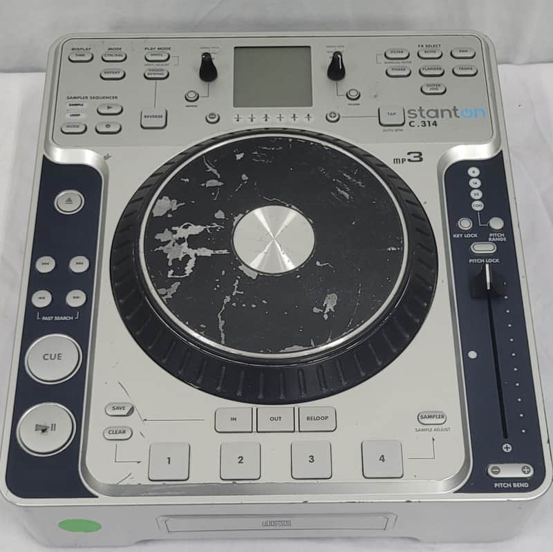 Stanton C.314 DJ Tabletop CD Player With Mp3 Playback Mixer Turntable - Working in Orig. Box image 1