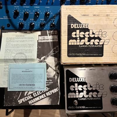 Impossibly Clean Electro-Harmonix Deluxe Electric Mistress V1 with original Box, paperwork and Reticon SAD1024A chip!!! image 1