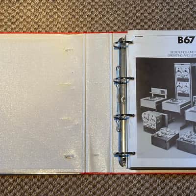 Studer B67 MKII Multichannel Tape Recorder Service Manual image 2
