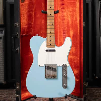 Fender 1969 Telecaster Electric Guitar Refinished Blue with Hardshell Case - Used image 23