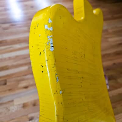 MJT Jazzmaster Body Yellow Nito Relic image 5