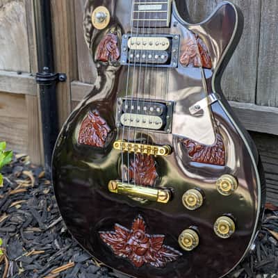 The "Imperial" Custom: Hand-Carved Braganza Single-Cut Electric Guitar. One-of-a-Kind image 11