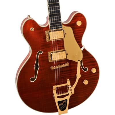 Gretsch Broadkaster LX Figured Center Block Electric Guitar - Bourbon Stain image 6