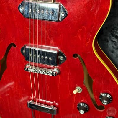 Gibson ES 330 TD from 1969 in cherry red finish with case image 8