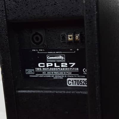 Community CPL27 Two-Way Loudspeaker (PAIR) (church owned) CG00GMD image 6
