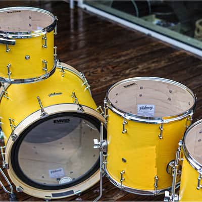 Polmuz drums Maple Model 1 KELLER - 20/12/14/16 - Yellow Wax image 13