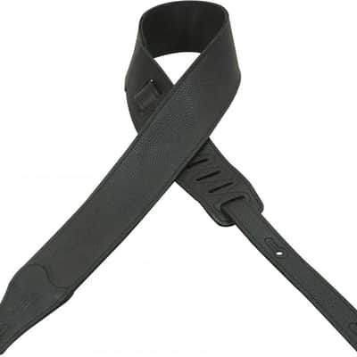 Levy's M26BL-BLK Garment Leather Guitar Strap