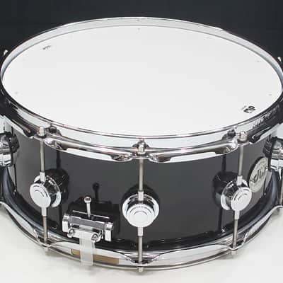 DW Collectors Maple SSC 6" x 14" Snare Drum w/ VIDEO! 11+3 Gloss Black FinishPly image 3