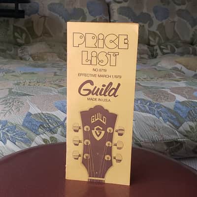 1979 Guild Price List Catalog Case Candy image 1