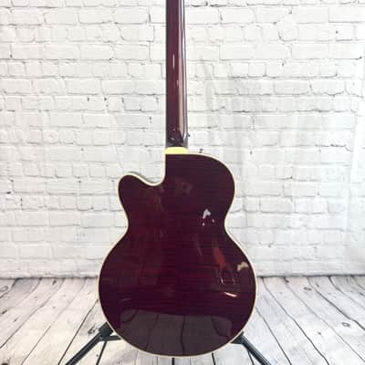 Gretsch G6659TFM Players Edition Broadkaster Jr. with Flame Maple Top Dark Cherry Stain 2017 image 6