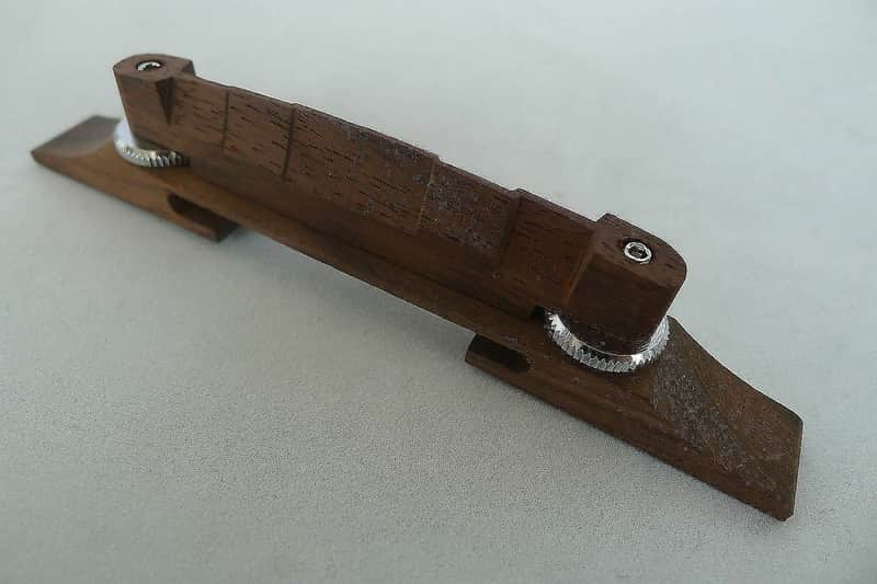 Rosewood Hollow Body Archtop Jazz Guitar Bridge image 1