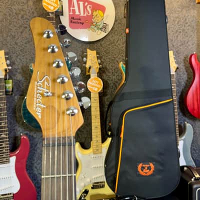Schecter Nick Johnston Traditional LH SSS (Lefty/Zurdo) SIGNED BY NICK SUPER EXCLUSIVE - Atomic Coral Pink Shell With Custom Foam Case”The Home of Tone” image 14