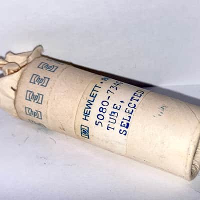 1971 RCA 12AX7 12AX7A ECC83 Gray Plate Tube, NOS/NIB, Balanced image 2