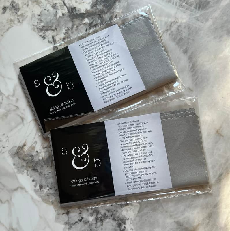 Double 2-Packs (4 cloths) Micro Suede Instrument Cleaning Polishing Cloth image 1