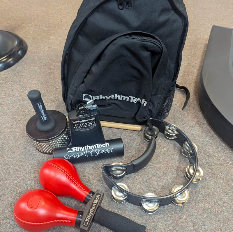 Rhythm Tech Back Packers Percussion Package - includes RT8000, RT2035, RT3005, RT1010, RT2302, Sling BackPack image 1
